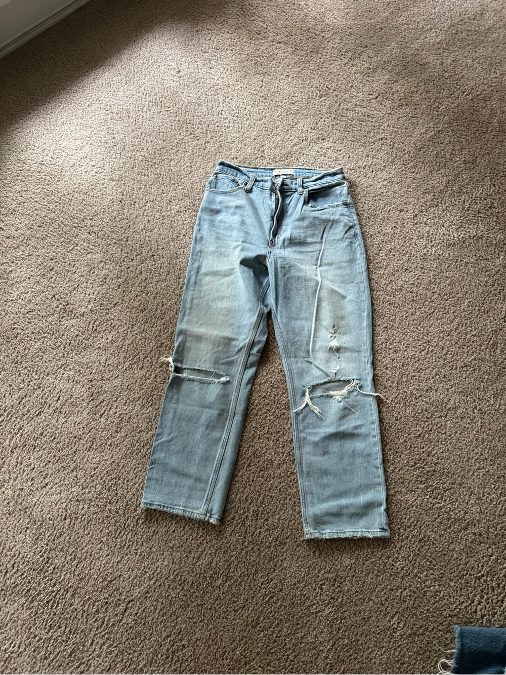 Abercrombie & Fitch The Ankle Straight Ultra High Rise Curve Love